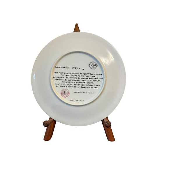 1980 Scotty Plays Santa Norman Rockwell Collector Plates - Picture 3 of 5